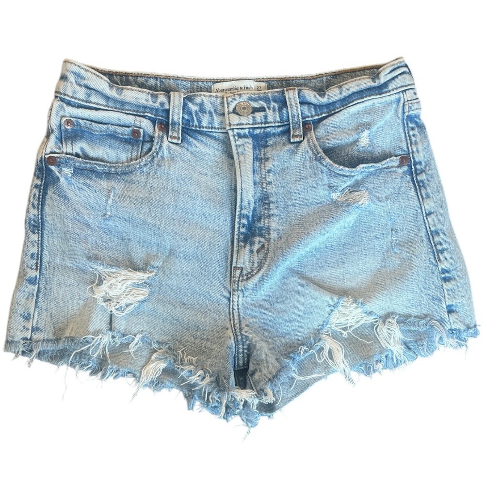 Abercrombie & Fitch Light Blue Jean Shorts